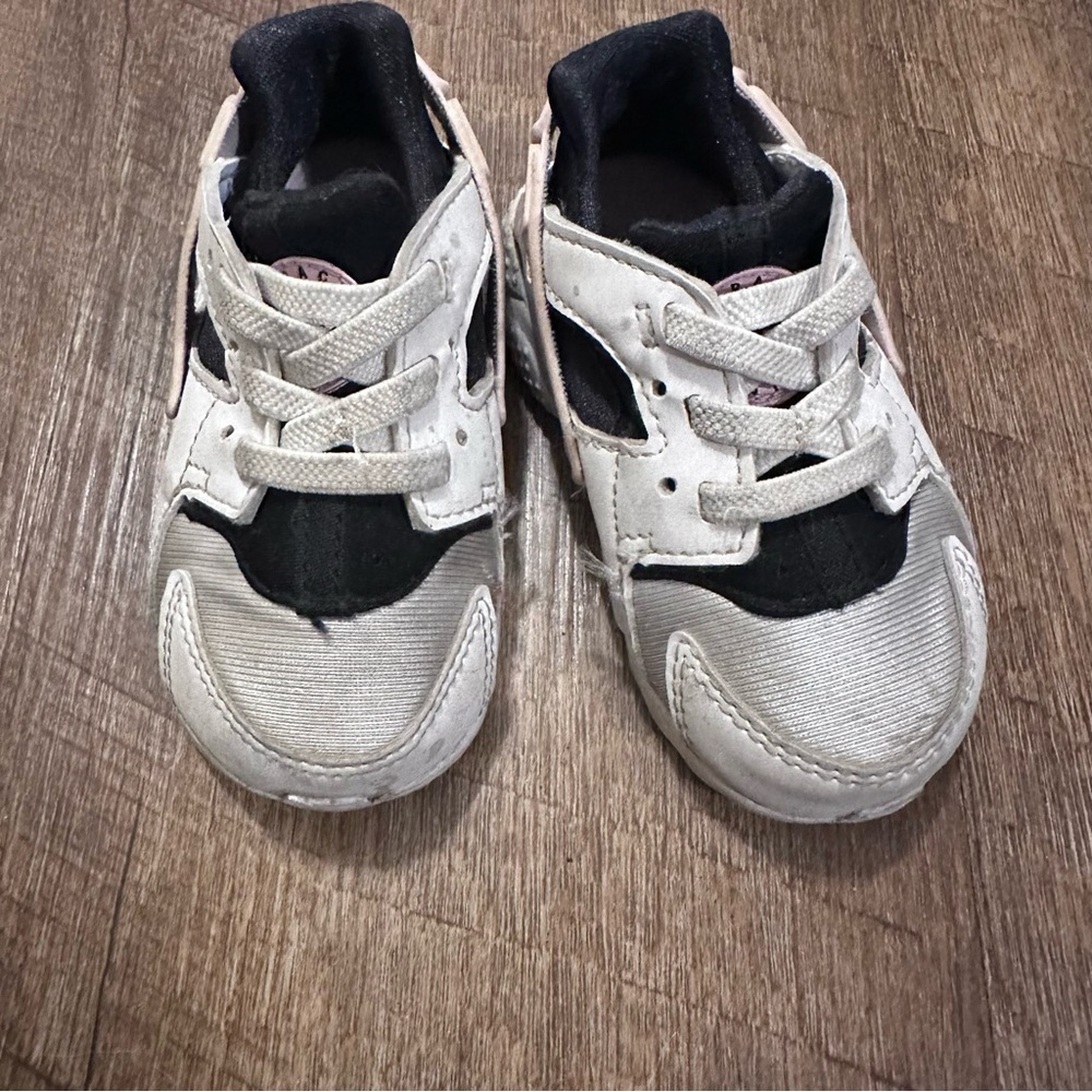 Nike Huarache Run TD ‘Grey Fog Pink Foam’ Toddler Girl 5T